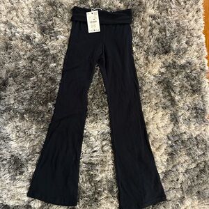 Zara Girls Black Flared Leggings Pants